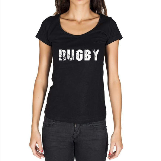 Rugby T-Shirt For Women T Shirt Gift Black - T-Shirt