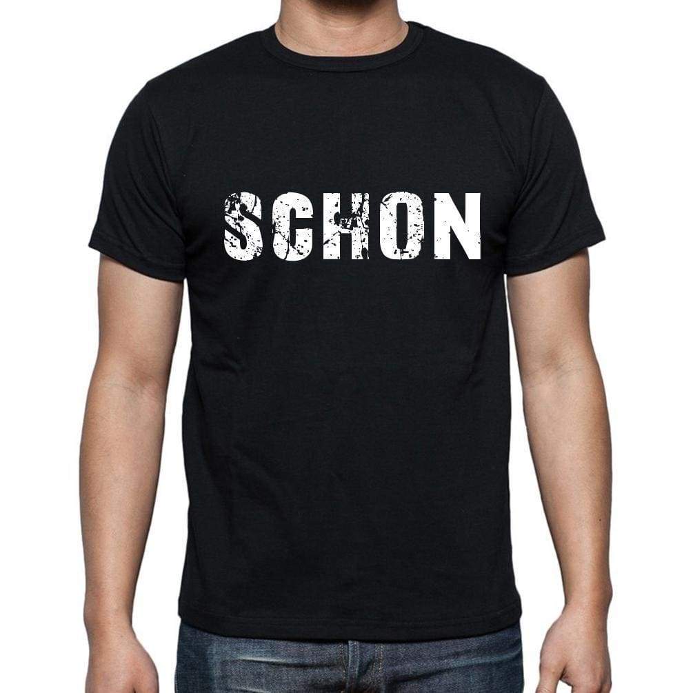 Schon Mens Short Sleeve Round Neck T-Shirt - Casual