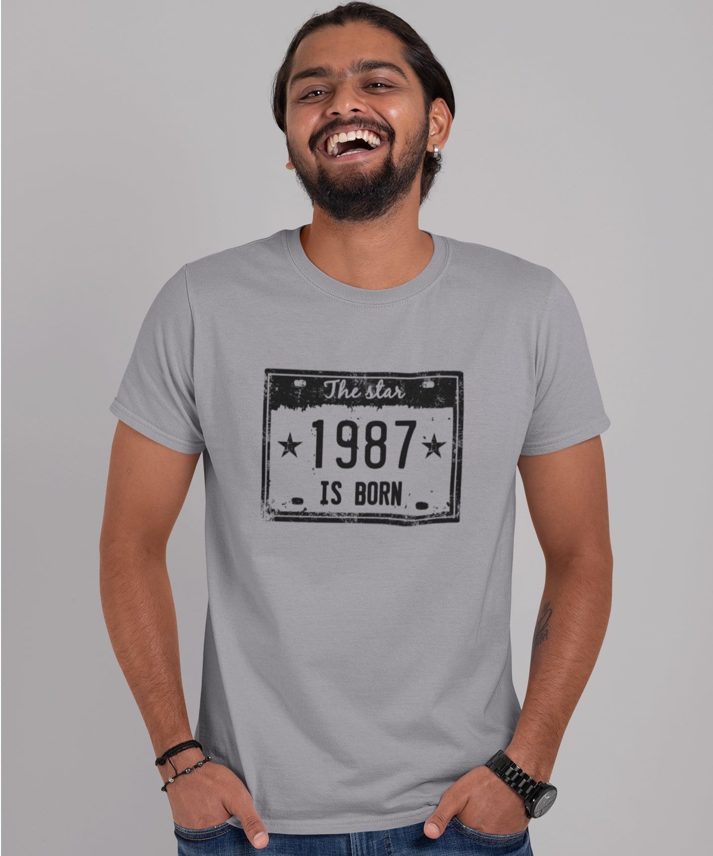 Homme Tee Vintage T Shirt The Star 1987 is Born