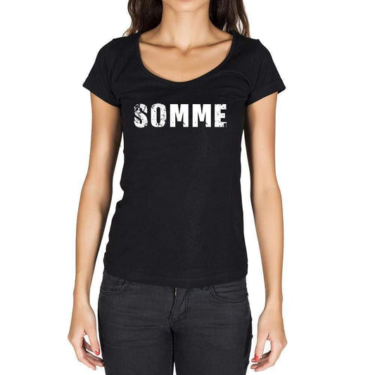 Somme French Dictionary Womens Short Sleeve Round Neck T-Shirt 00010 - Casual
