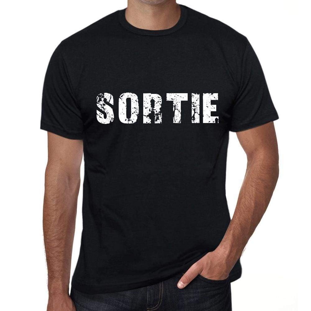 Sortie Mens Vintage T Shirt Black Birthday Gift 00554 - Black / Xs - Casual