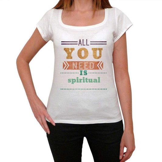 Spiritual Womens Short Sleeve Round Neck T-Shirt 00024 - Casual