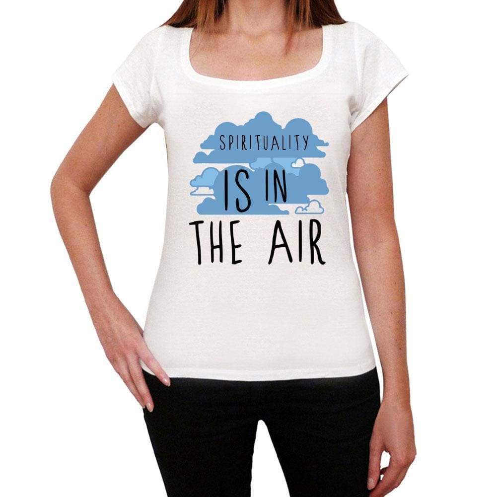 Spirituality In The Air White Womens Short Sleeve Round Neck T-Shirt Gift T-Shirt 00302 - White / Xs - Casual