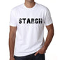 Starch Mens T Shirt White Birthday Gift 00552 - White / Xs - Casual