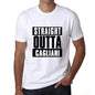 Straight Outta Cagliari Mens Short Sleeve Round Neck T-Shirt 00027 - White / S - Casual