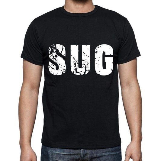 Sug Men T Shirts Short Sleeve T Shirts Men Tee Shirts For Men Cotton Black 3 Letters - Casual