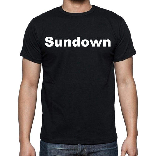 Sundown Mens Short Sleeve Round Neck T-Shirt - Casual