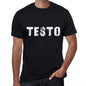 Testo Mens T Shirt Black Birthday Gift 00551 - Black / Xs - Casual