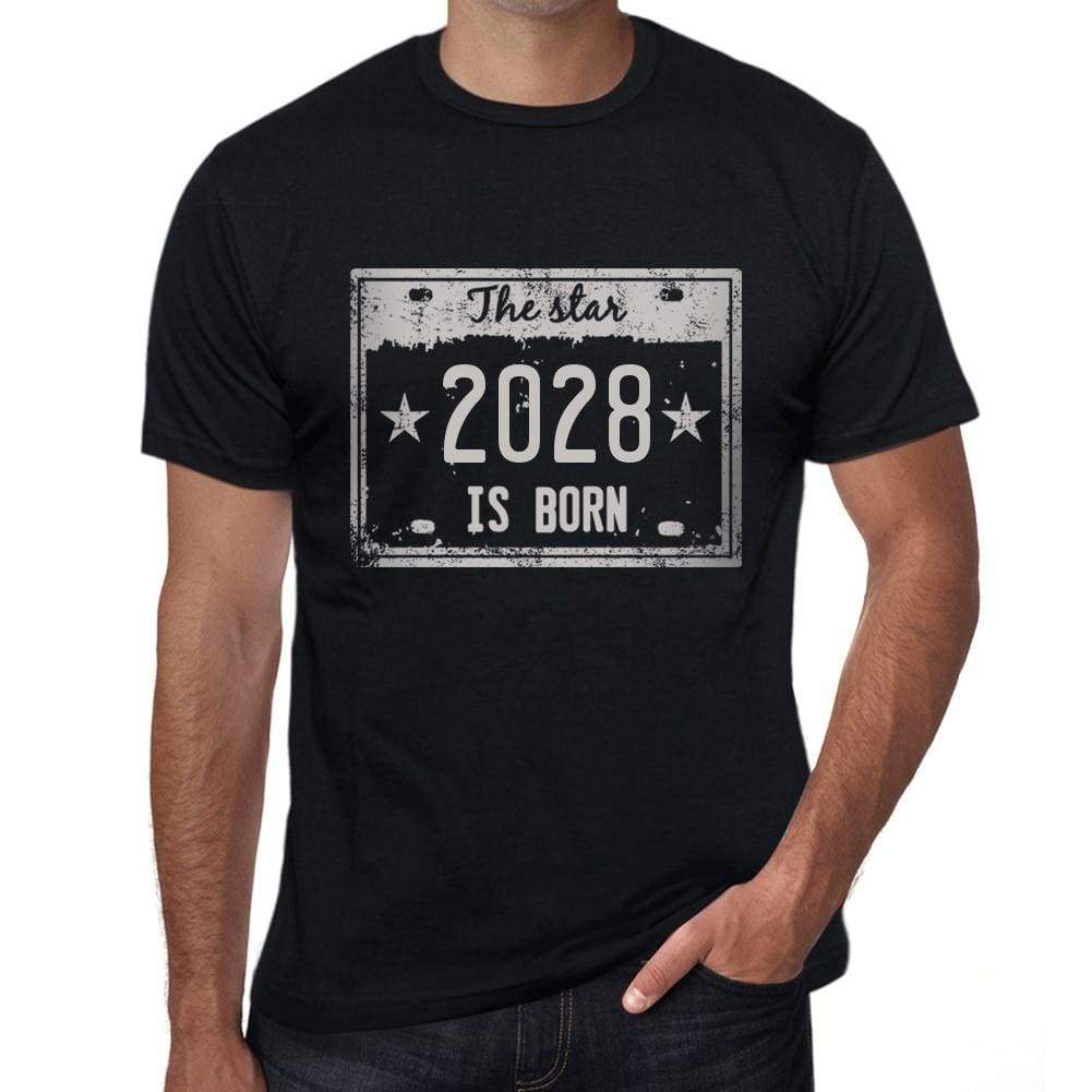 The Star 2028 Is Born Mens T-Shirt Black Birthday Gift 00452 - Black / Xs - Casual