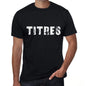 Titres Mens Vintage T Shirt Black Birthday Gift 00554 - Black / Xs - Casual