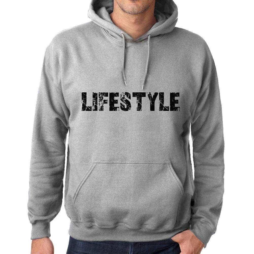 Unisex Printed Graphic Cotton Hoodie Popular Words Lifestyle Grey Marl - Grey Marl / Xs / Cotton - Hoodies