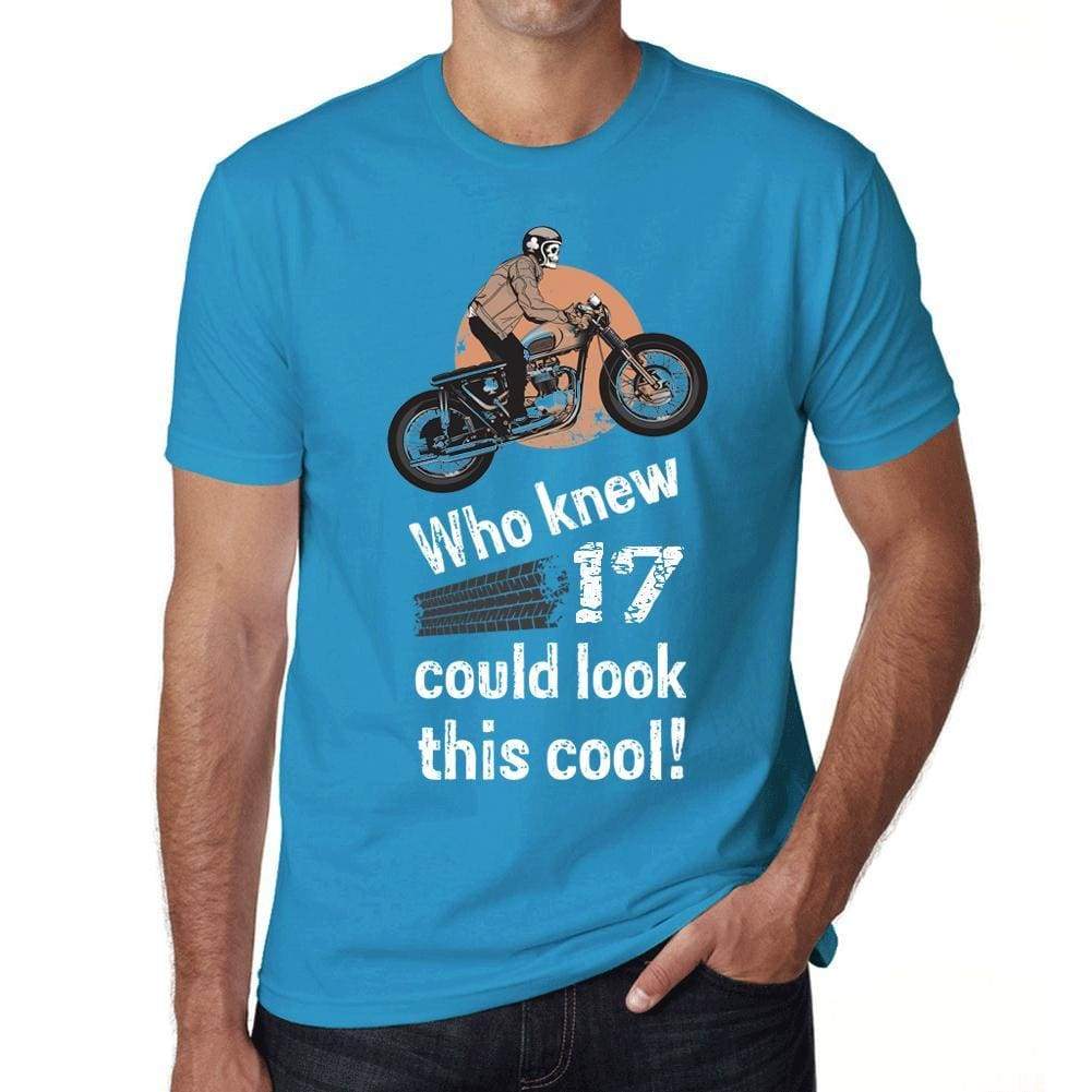 Who Knew 17 Could Look This Cool Mens T-Shirt Blue Birthday Gift 00472 - Blue / Xs - Casual