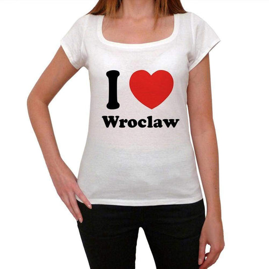 Wroclaw T Shirt Woman Traveling In Visit Wroclaw Womens Short Sleeve Round Neck T-Shirt 00031 - T-Shirt