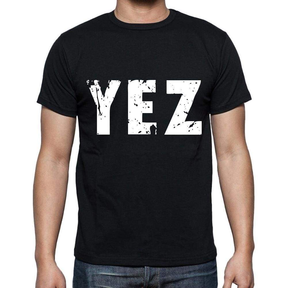 Yez Men T Shirts Short Sleeve T Shirts Men Tee Shirts For Men Cotton Black 3 Letters - Casual